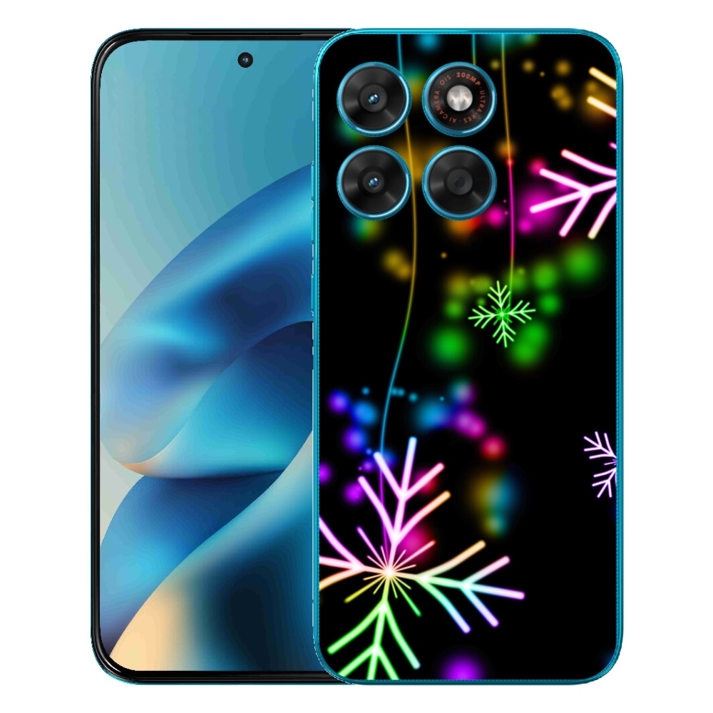 mmCase gél tok a Motorola Moto G87/G77/G67 készülékekhez – színes hópelyhek