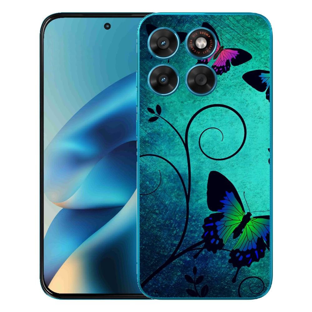mmCase gélhuzat a Motorola Moto G87/G77/G67 készülékekhez – színes pillangók