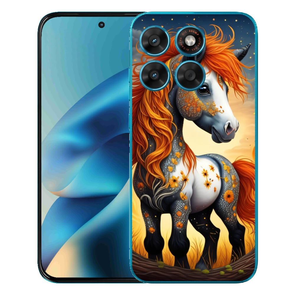 mmCase gél tok a Motorola Moto G87/G77/G67 készülékekhez – színes póni