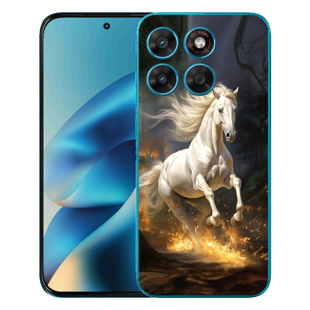 mmCase géltok a Motorola Moto G87/G77/G67 készülékekhez – fehér ló 2