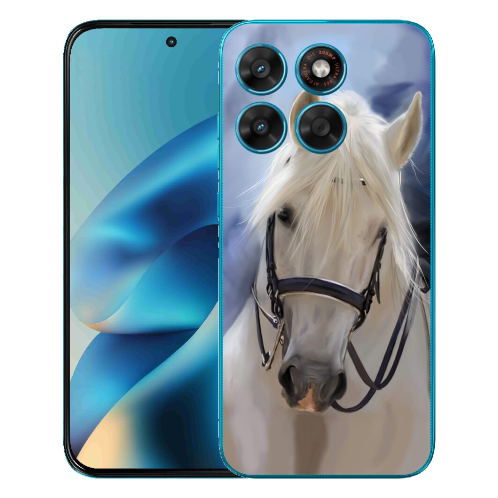 mmCase géltok a Motorola Moto G87/G77/G67 készülékekhez – fehér ló