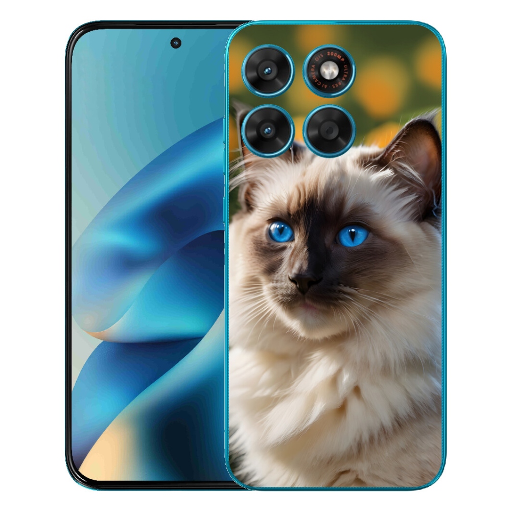 mmCase géltok a Motorola Moto G87/G77/G67 készülékekhez – fehér ragdoll
