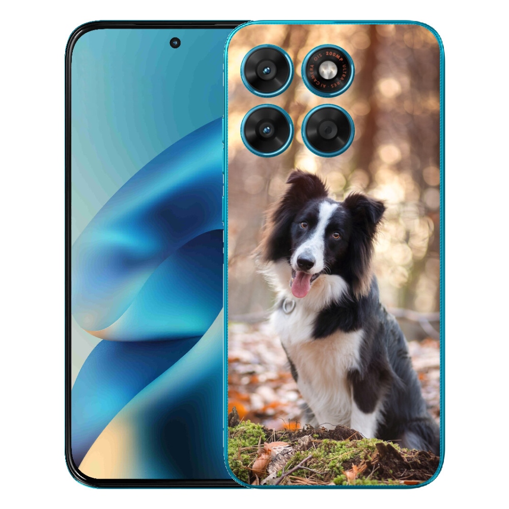 mmCase gél tok a Motorola Moto G87/G77/G67 készülékekhez – border collie 1