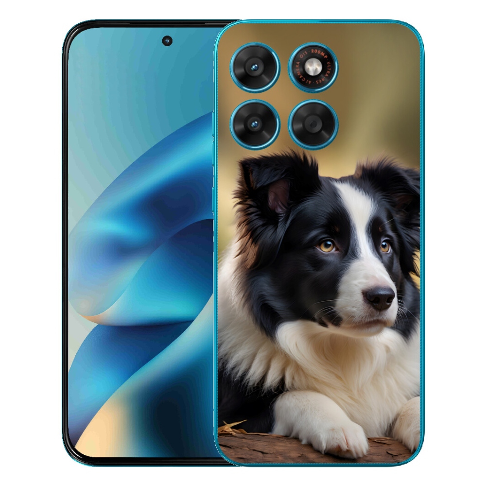 mmCase gél tok a Motorola Moto G87/G77/G67 készülékekhez – border collie 2
