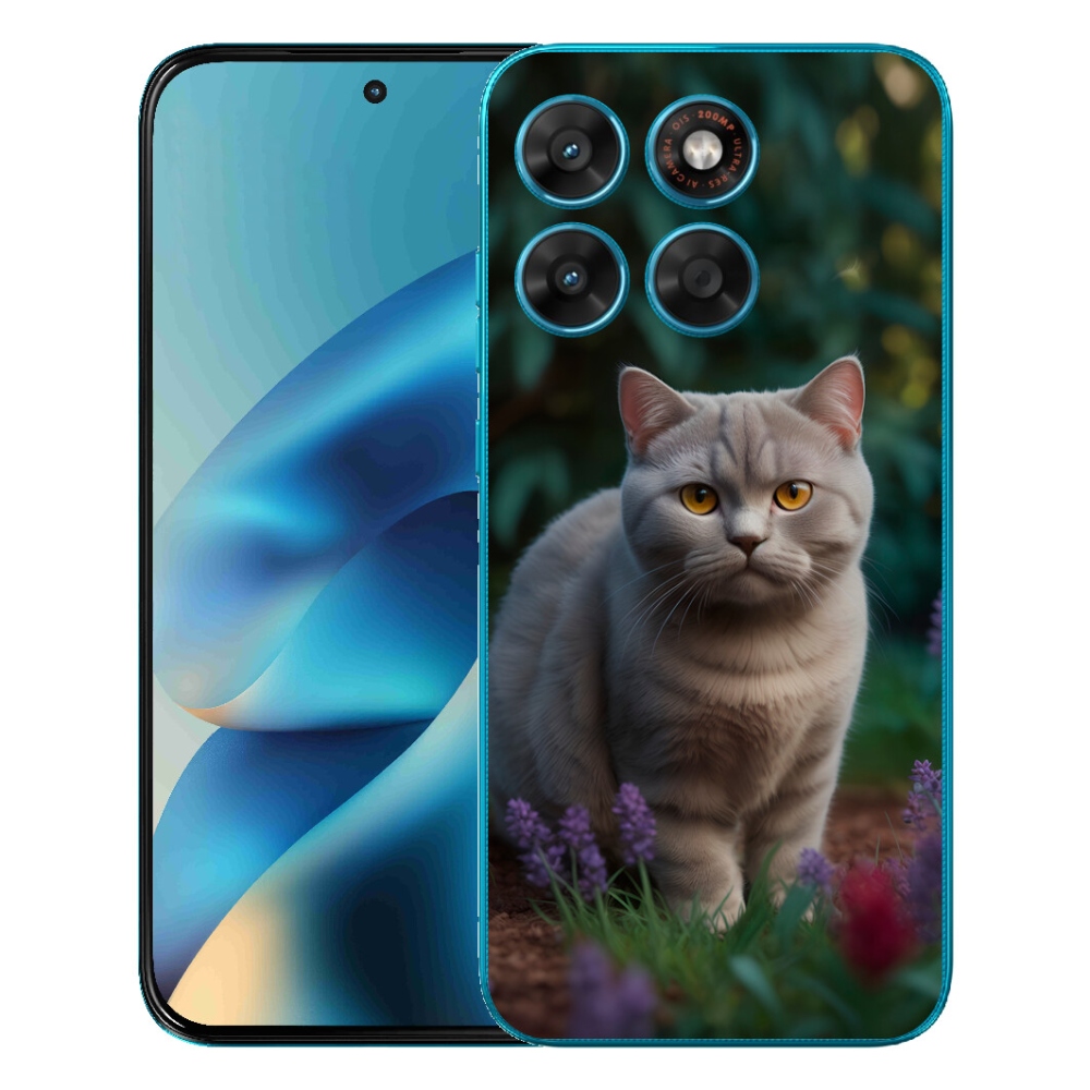 mmCase gél tok a Motorola Moto G87/G77/G67 készülékekhez – brit macska