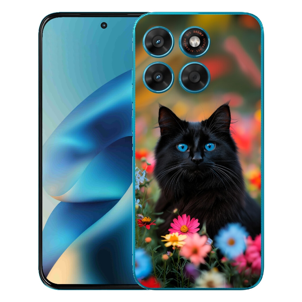 mmCase géltok a Motorola Moto G87/G77/G67 készülékekhez – fekete cica 4