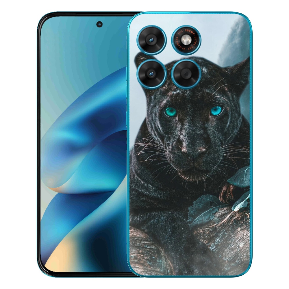 mmCase géltok a Motorola Moto G87/G77/G67 készülékekhez – fekete párduc