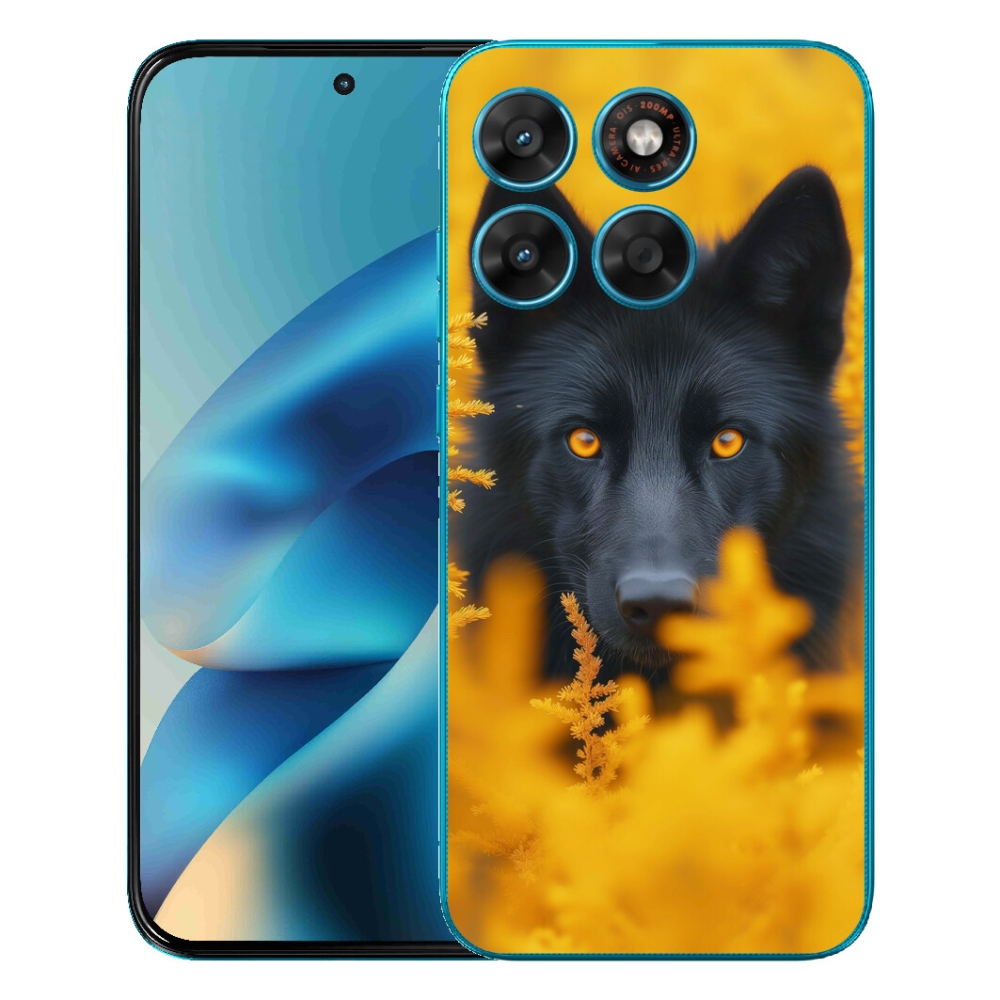 mmCase gél tok a Motorola Moto G87/G77/G67 készülékekhez – fekete farkas 2