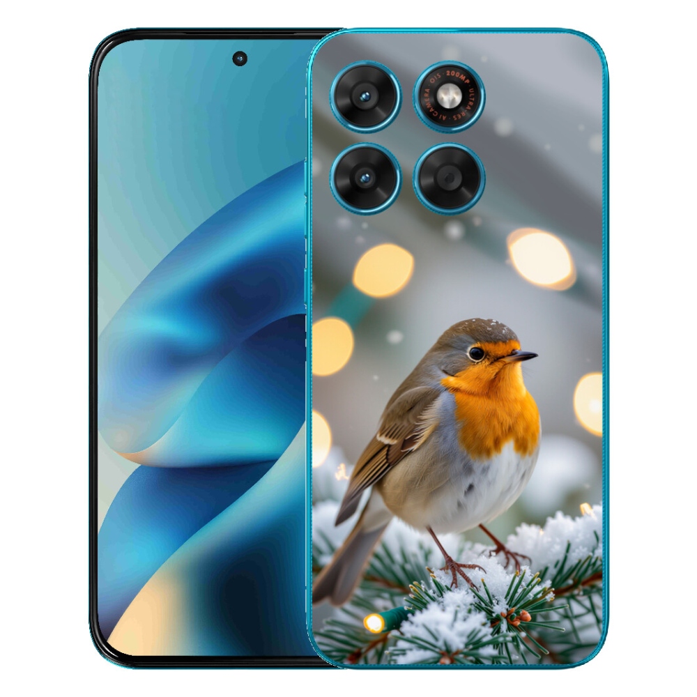 mmCase géltok a Motorola Moto G87/G77/G67 készülékekhez – téli piros