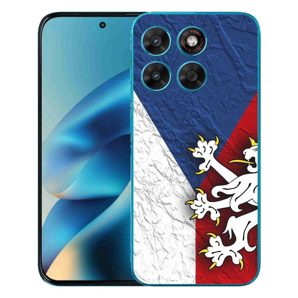 mmCase gél tok a Motorola Moto G87/G77/G67 készülékekhez – cseh zászló 1