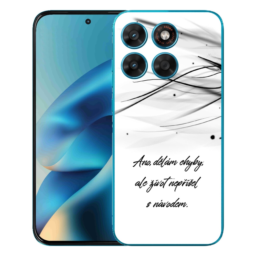 mmCase géltok a Motorola Moto G87/G77/G67 készülékekhez – idézet fehér háttérrel