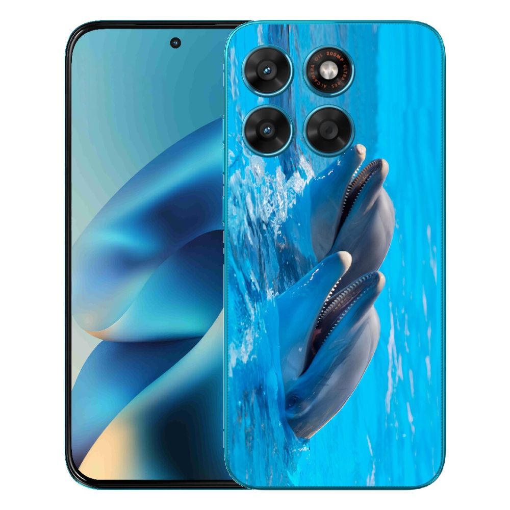 mmCase gélhuzat a Motorola Moto G87/G77/G67 készülékekhez – delfinek