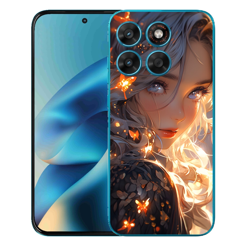 mmCase géltok a Motorola Moto G87/G77/G67-hez – lány és pillangók