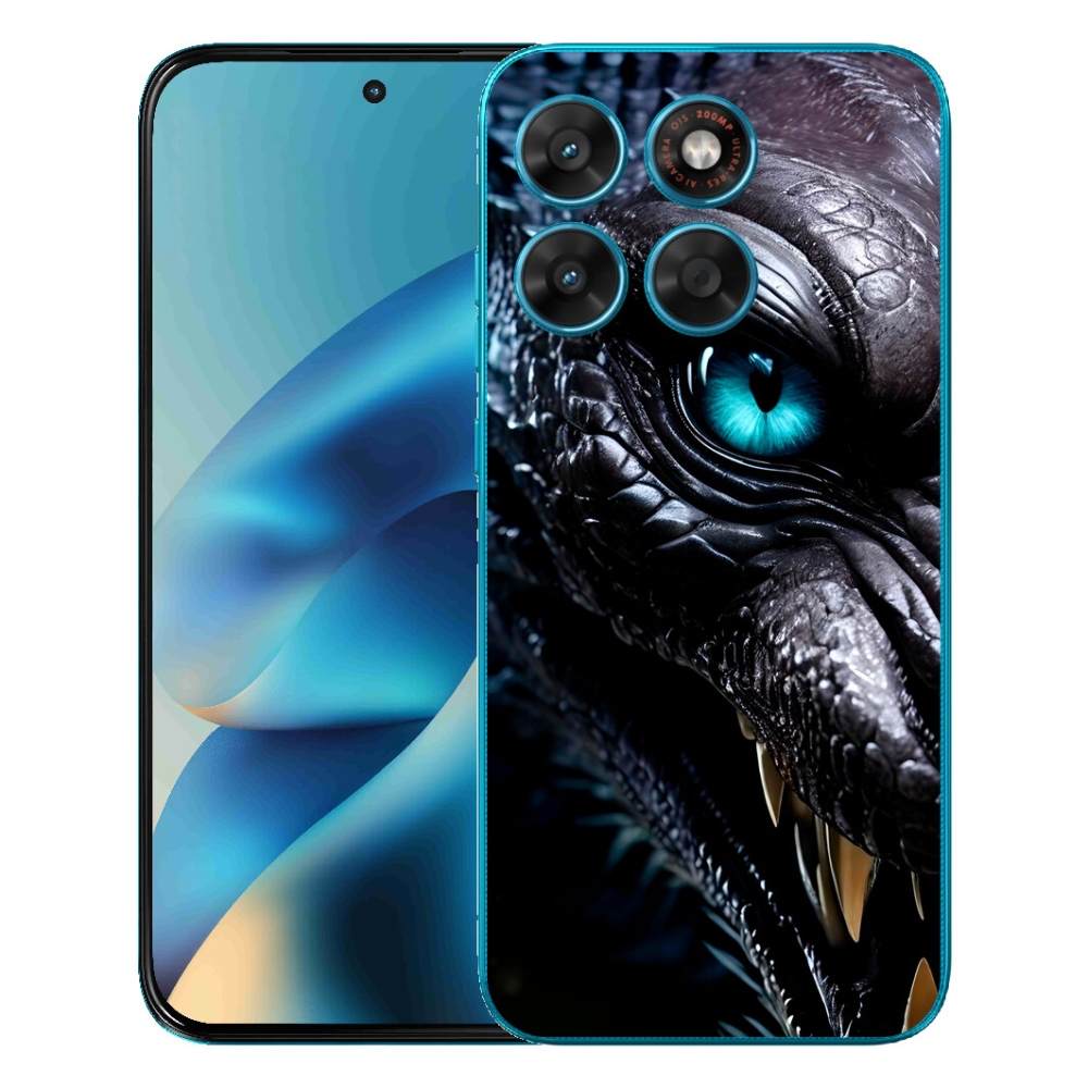 mmCase gélhuzat a Motorola Moto G87/G77/G67 készülékekhez – sárkányos mintázat