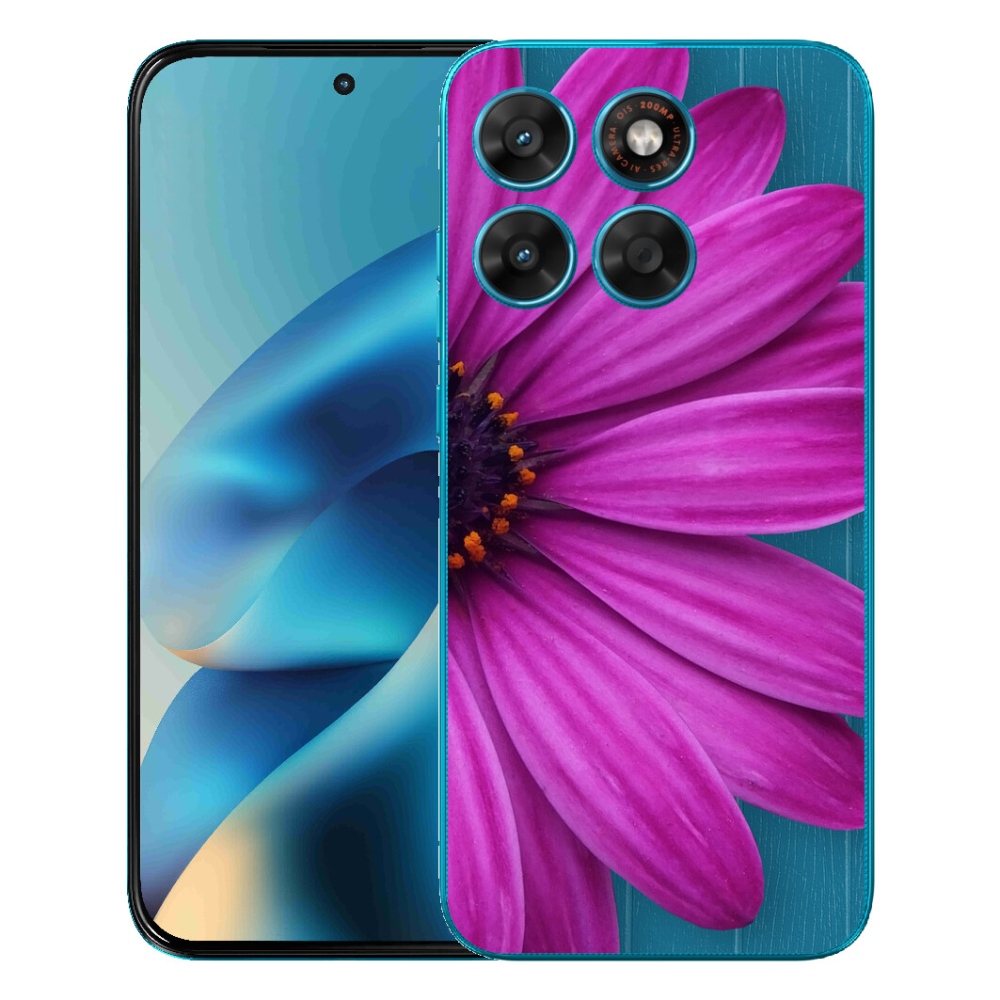 mmCase gélhuzat a Motorola Moto G87/G77/G67 készülékekhez – lila margaréta