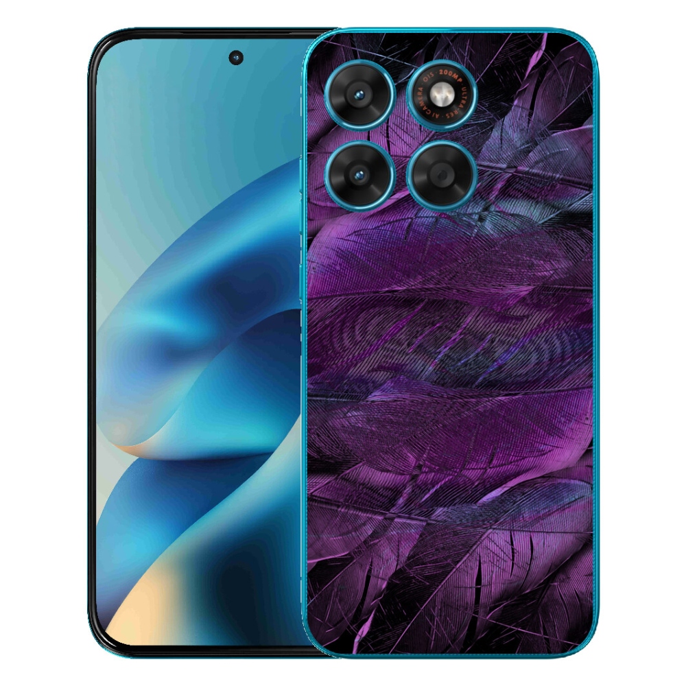 mmCase gél tok a Motorola Moto G87/G77/G67 készülékekhez – lila tollak