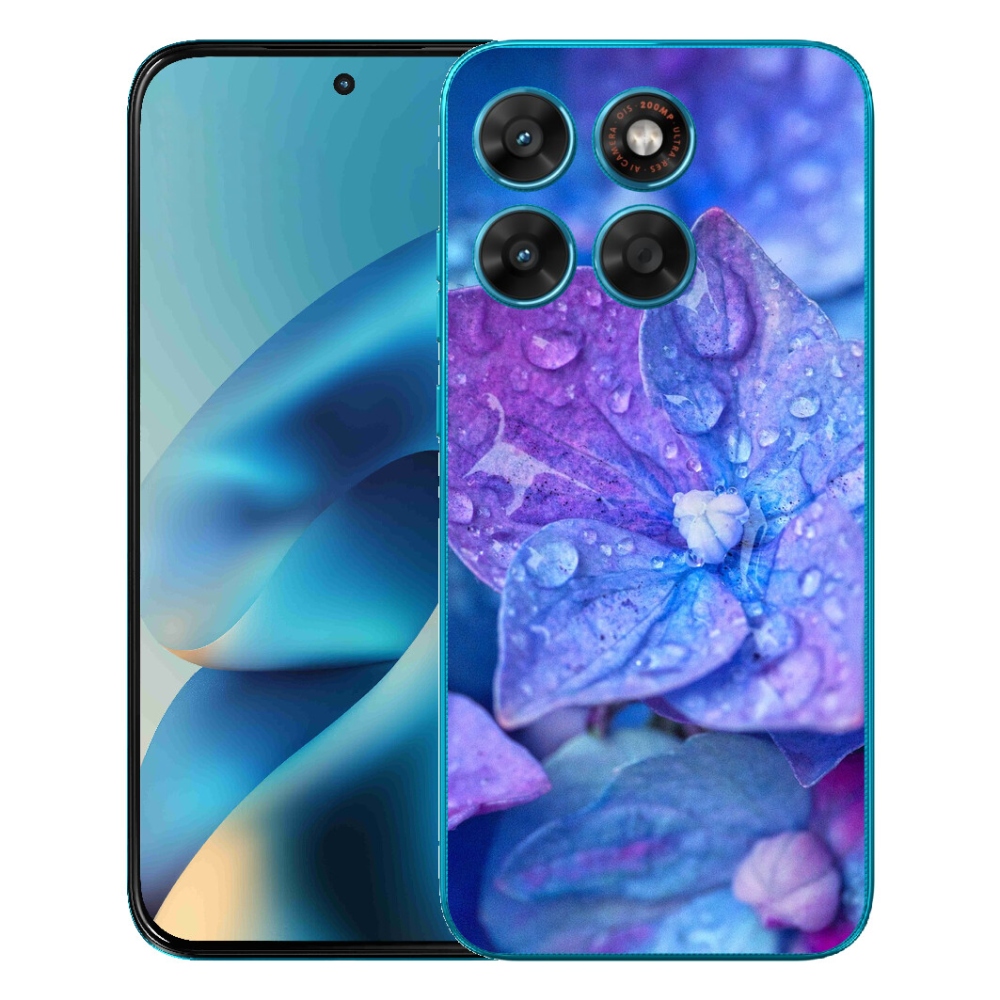 mmCase géltok a Motorola Moto G87/G77/G67 készülékekhez – lila virág