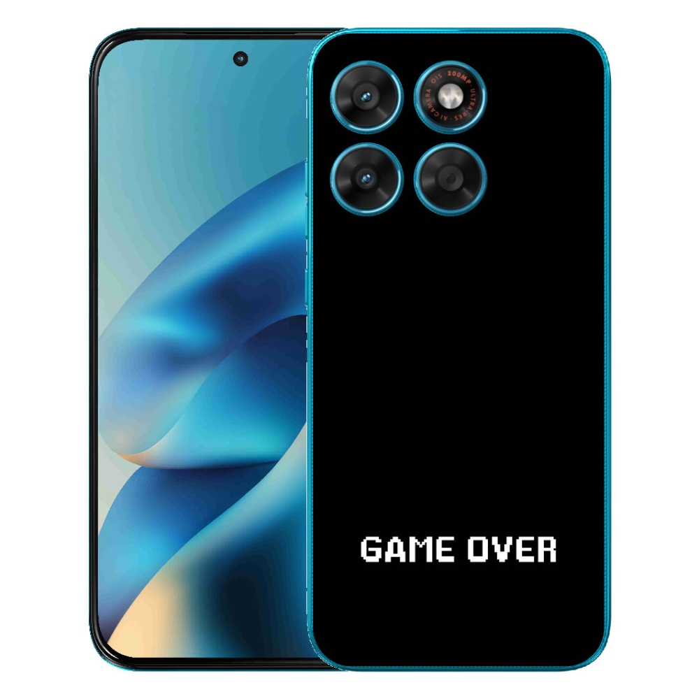 mmCase gél tok a Motorola Moto G87/G77/G67 készülékekhez – „game over” fekete háttérrel
