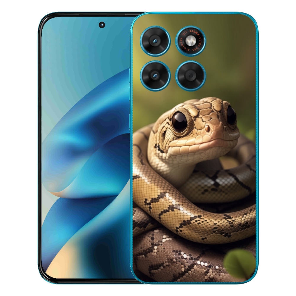mmCase gél tok a Motorola Moto G87/G77/G67 készülékekhez – kígyó 1