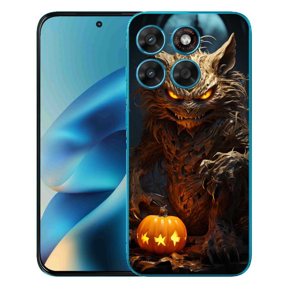 mmCase gél tok a Motorola Moto G87/G77/G67 készülékekhez – halloweeni szörny