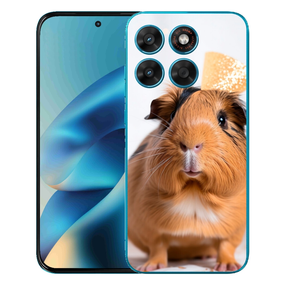 mmCase géltok a Motorola Moto G87/G77/G67 készülékekhez – barna tengerimalac
