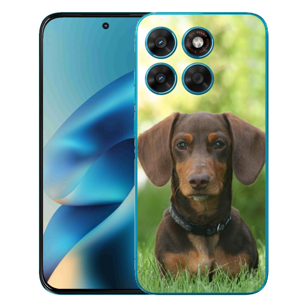 mmCase gél tok a Motorola Moto G87/G77/G67 készülékekhez – barna tacskó