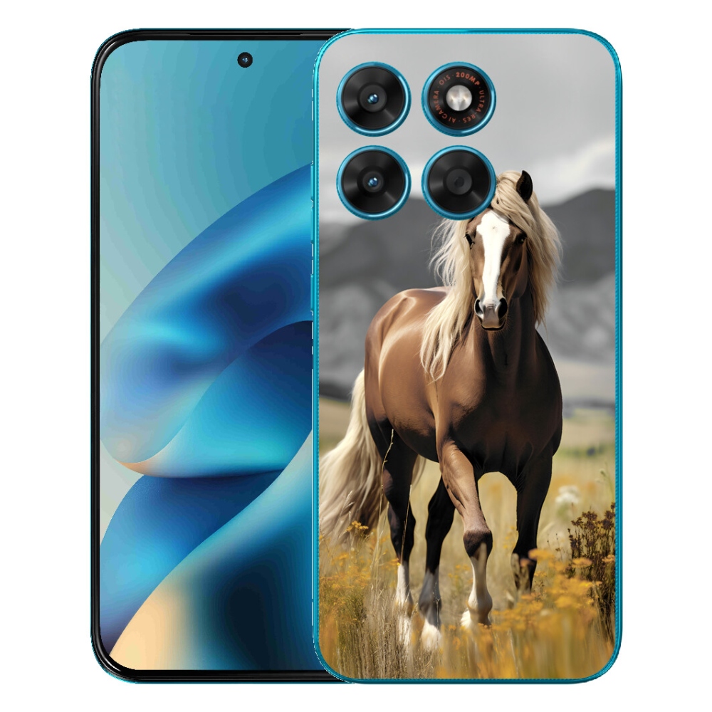 mmCase gél tok a Motorola Moto G87/G77/G67 készülékekhez – barna ló 1