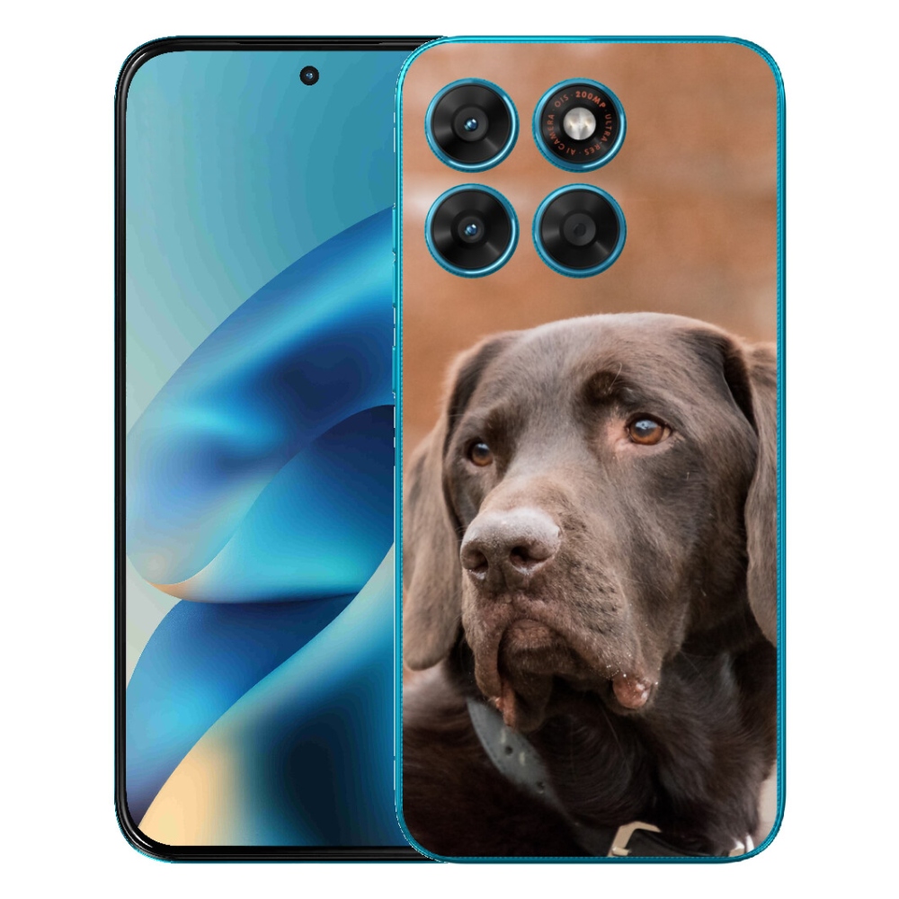 mmCase gél tok a Motorola Moto G87/G77/G67 készülékekhez – barna labrador