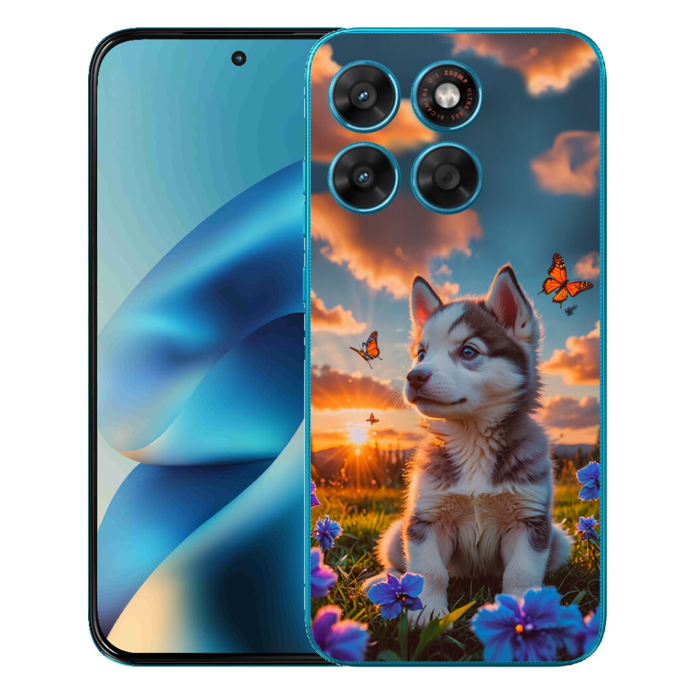 mmCase gél tok a Motorola Moto G87/G77/G67-hez – husky naplementekor