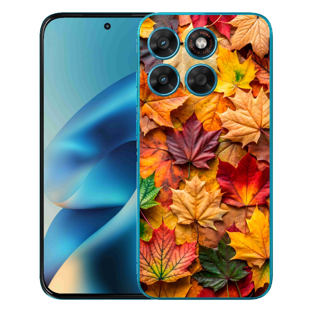 mmCase gélhuzat a Motorola Moto G87/G77/G67 készülékekhez – juharlevelek 2