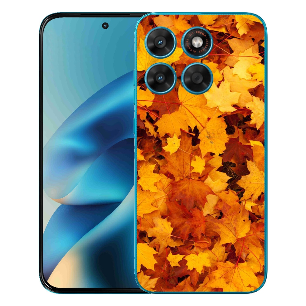 mmCase gélhuzat a Motorola Moto G87/G77/G67 készülékekhez – juharlevelek
