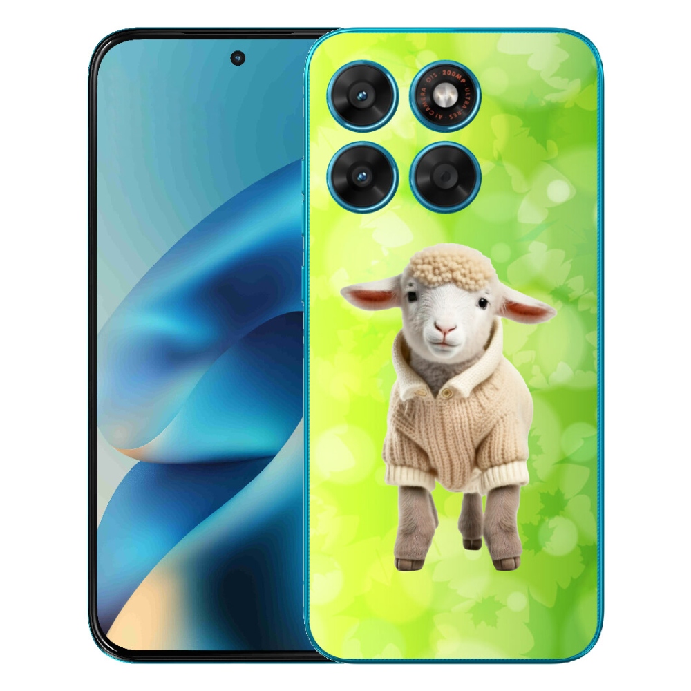 mmCase gél tok a Motorola Moto G87/G77/G67 készülékekhez – pulóveres bárányka