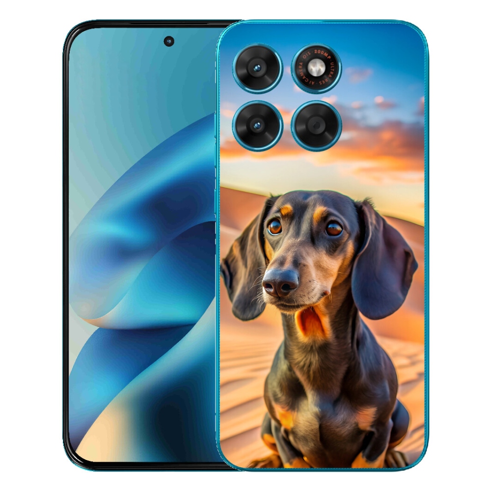 mmCase gél tok a Motorola Moto G87/G77/G67 készülékekhez – dachshund 3 