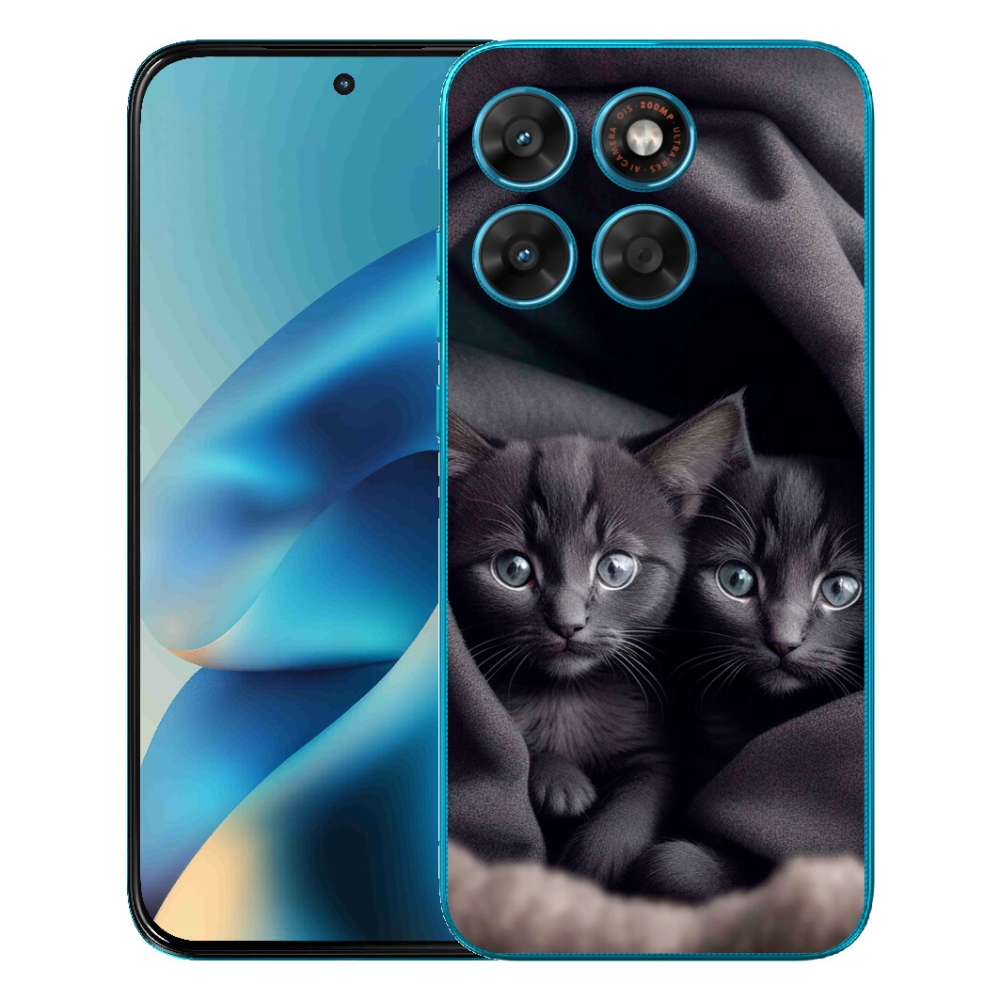mmCase géltok a Motorola Moto G87/G77/G67 készülékekhez – macska-duó