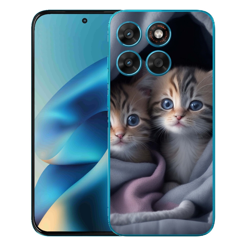 mmCase géltok a Motorola Moto G87/G77/G67 készülékekhez – macska-duó 2