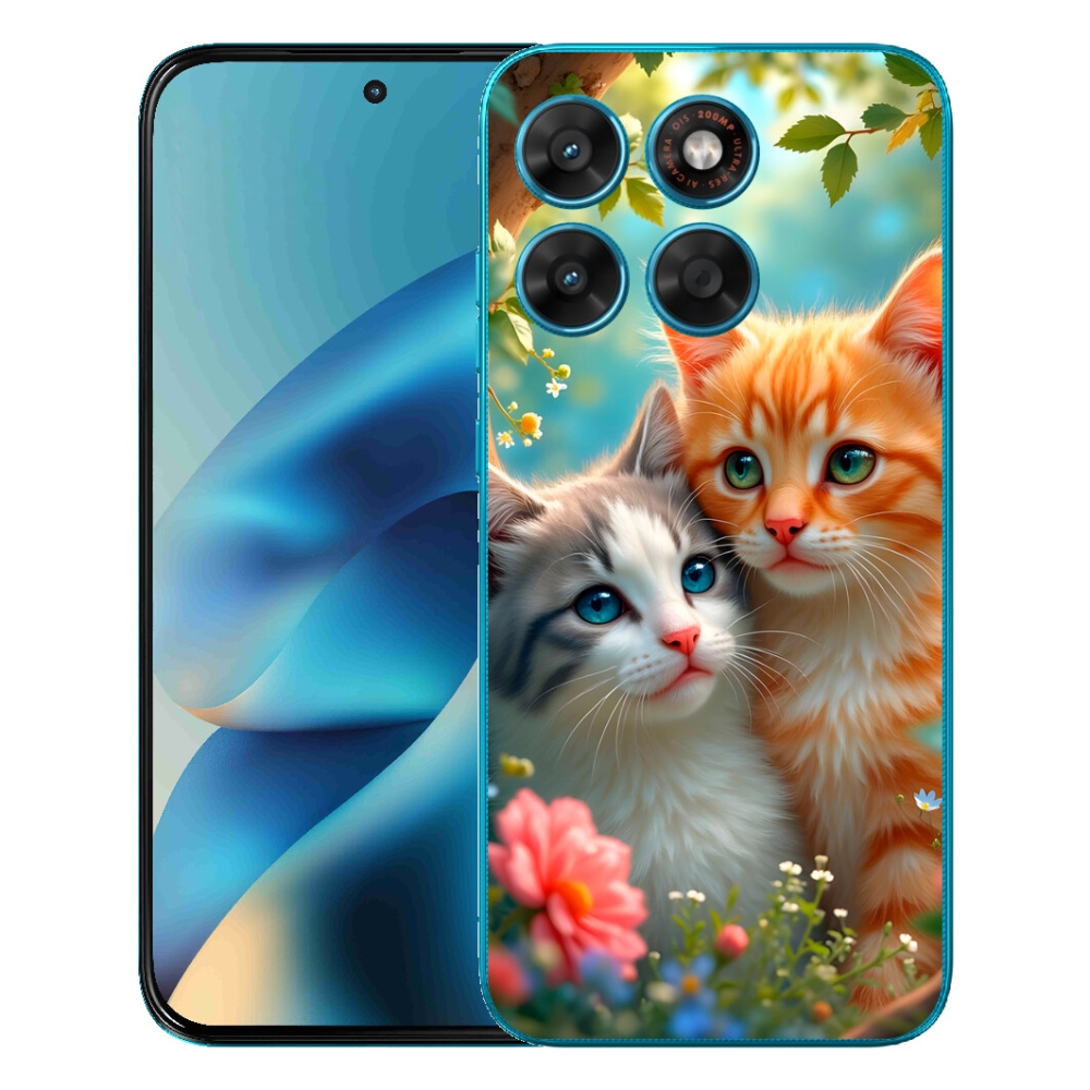 mmCase gél tok a Motorola Moto G87/G77/G67 készülékekhez – Macska szerelem 2