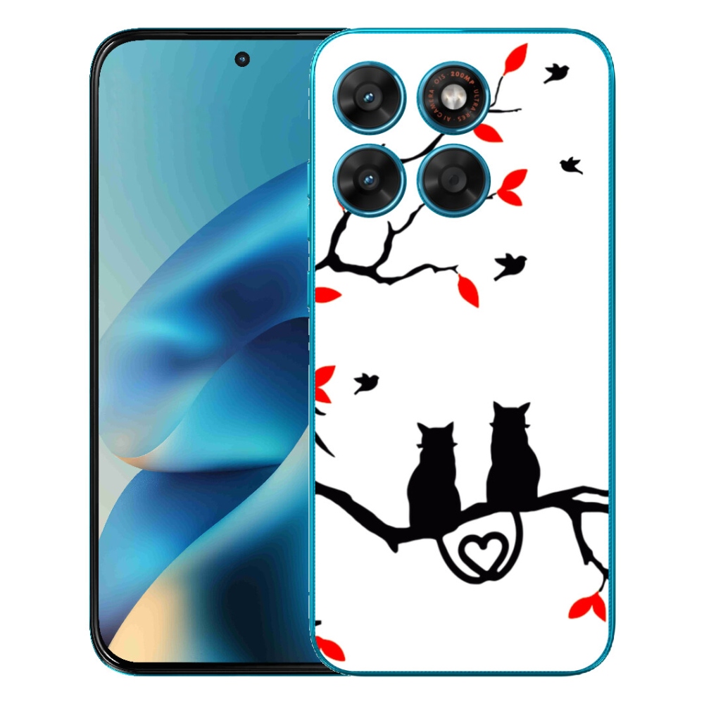 mmCase géltok a Motorola Moto G87/G77/G67 készülékekhez – macskás szerelem