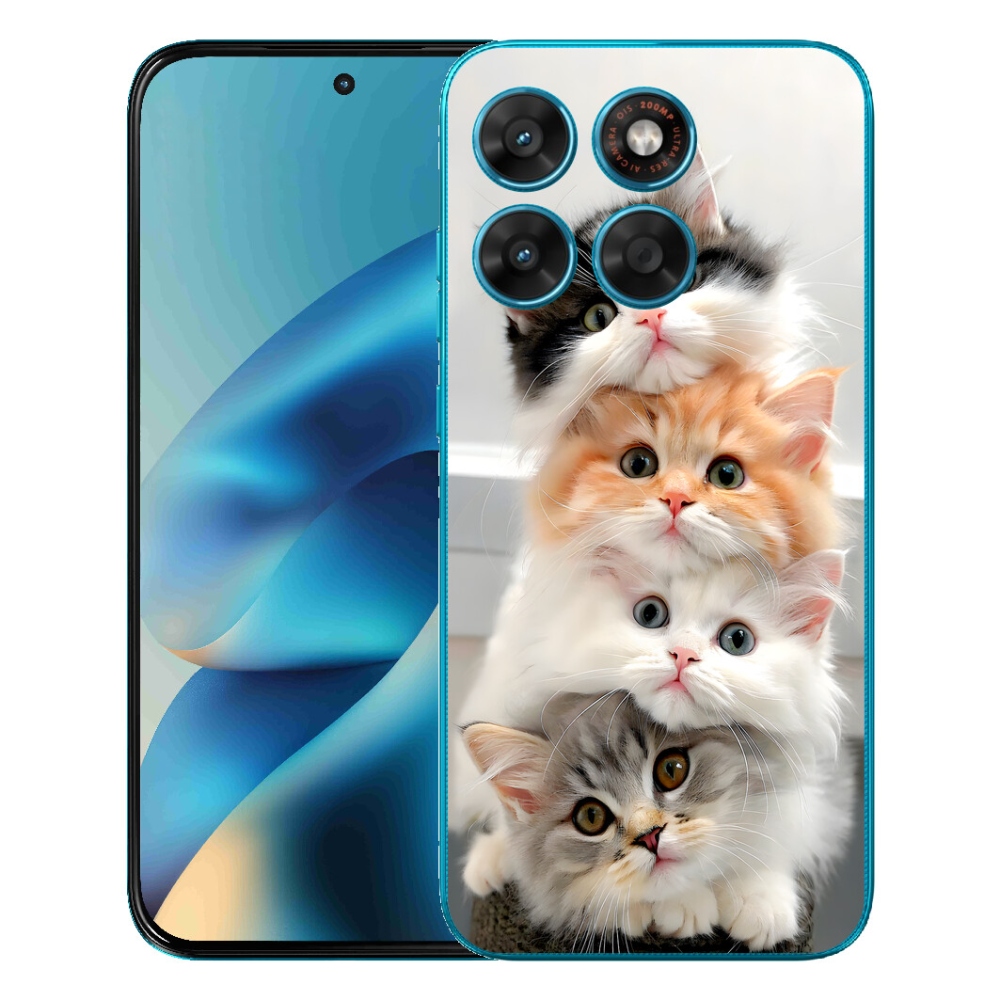 mmCase gél tok a Motorola Moto G87/G77/G67 készülékekhez – macskás csapat