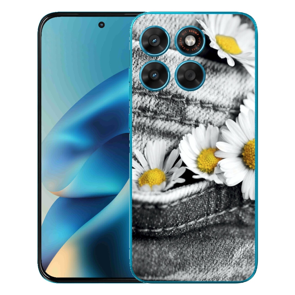 mmCase gélhuzat a Motorola Moto G87/G77/G67 készülékekhez – margarétás