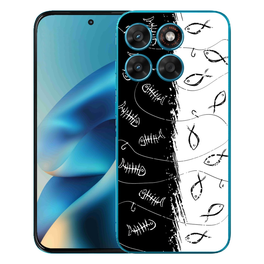 mmCase géltok a Motorola Moto G87/G77/G67-hez – csontvázak és halak