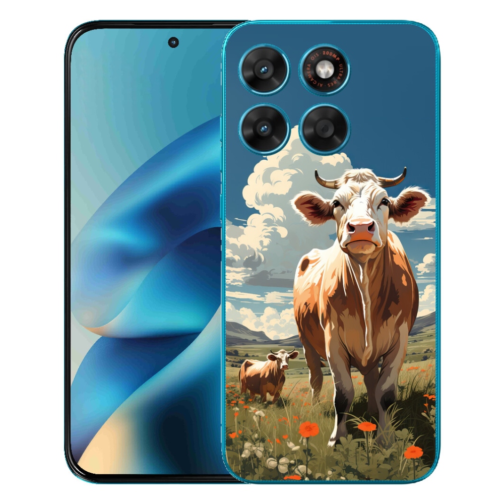 mmCase géltok a Motorola Moto G87/G77/G67 készülékekhez – tehenek a réten