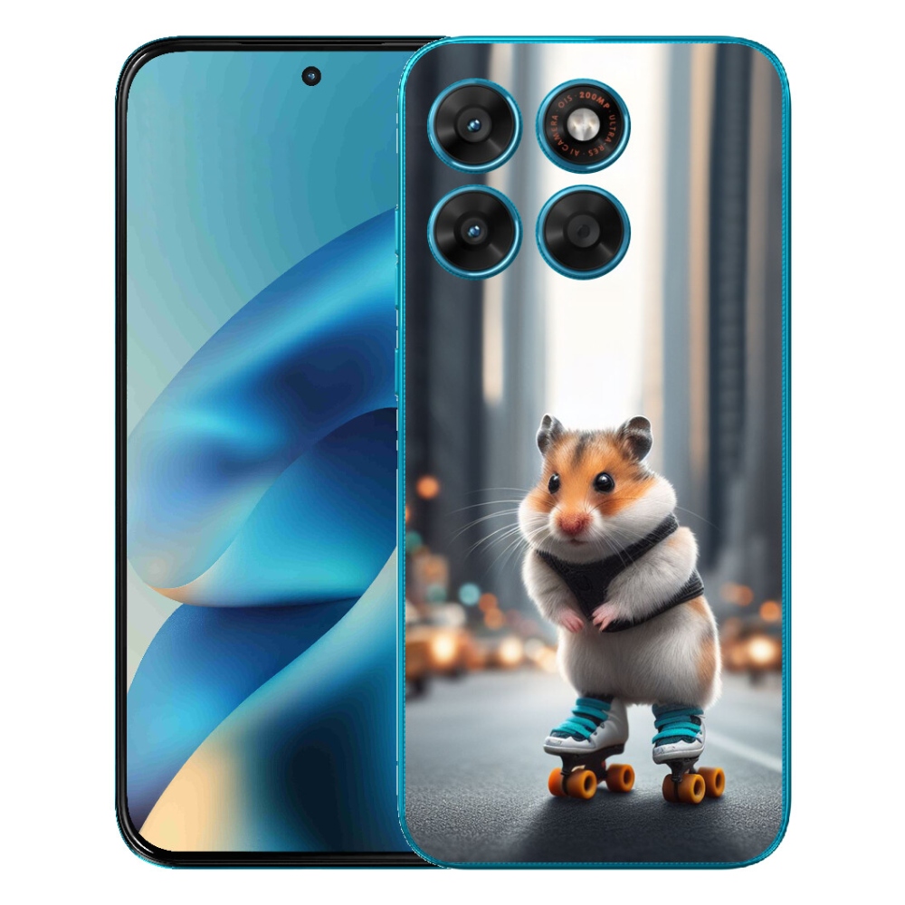 mmCase gél tok a Motorola Moto G87/G77/G67-hez – korcsolyás hörcsög