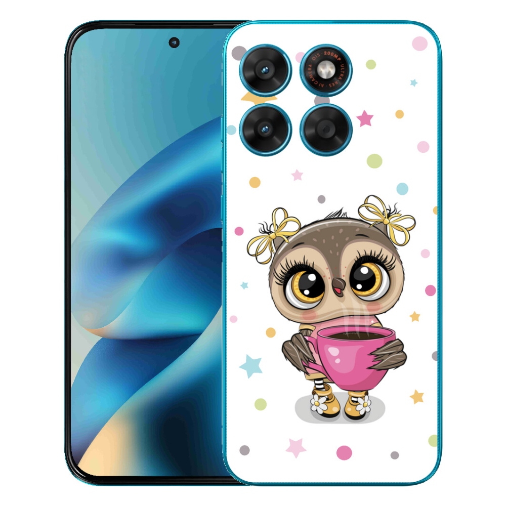 mmCase géltok a Motorola Moto G87/G77/G67 készülékekhez – rajzolt bagoly
