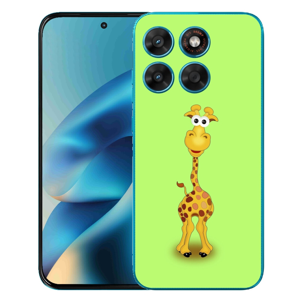 mmCase gél tok a Motorola Moto G87/G77/G67 készülékekhez – rajzolt zsiráf