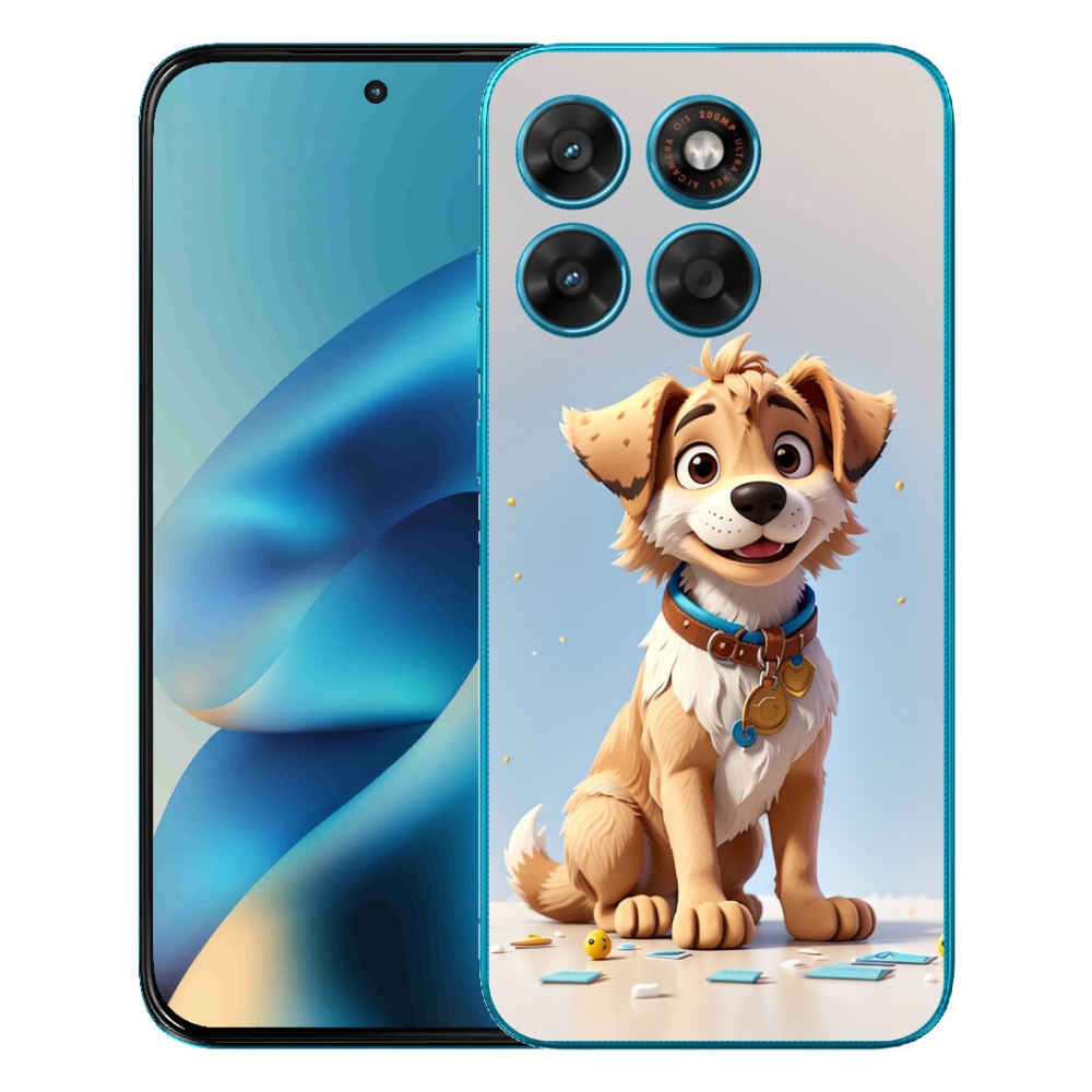 mmCase gél tok a Motorola Moto G87/G77/G67 készülékekhez – rajzolt kiskutya