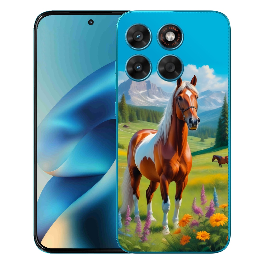 mmCase gél tok a Motorola Moto G87/G77/G67 készülékekhez – ló a réten