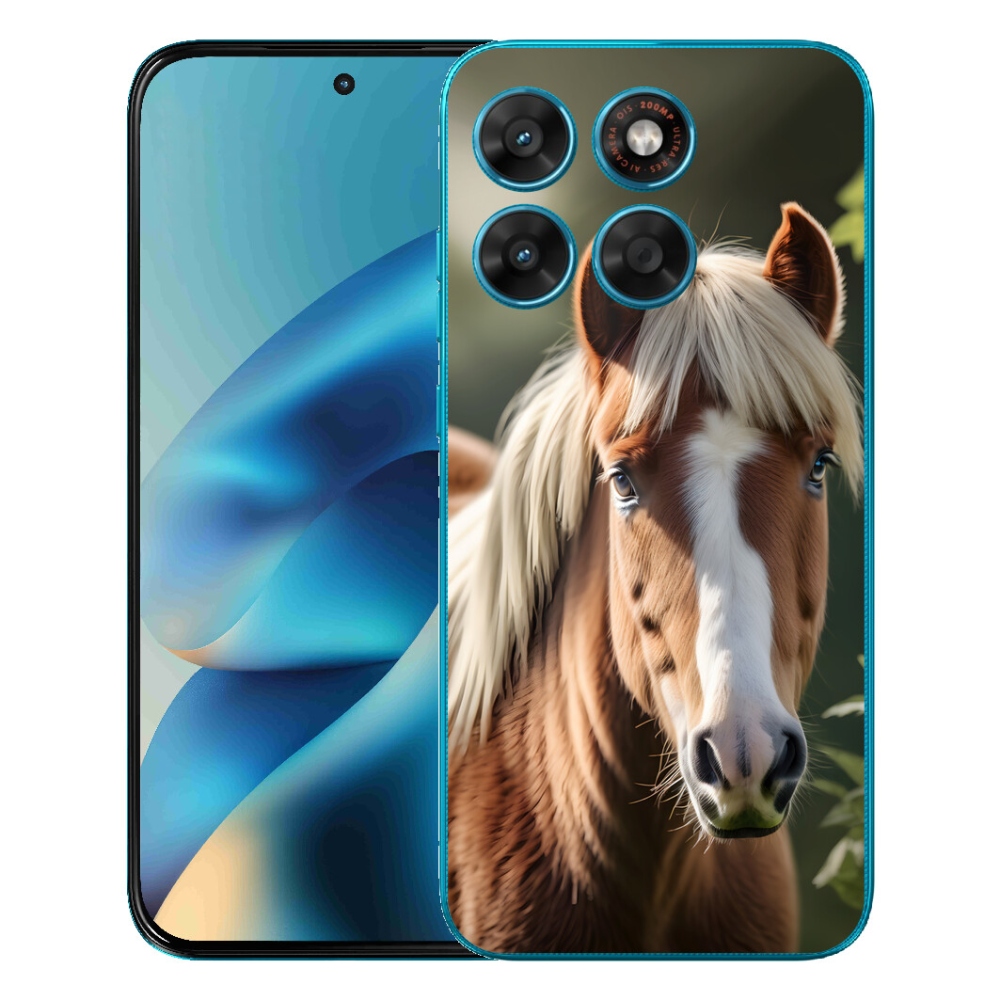 mmCase gél tok a Motorola Moto G87/G77/G67 készülékekhez – világos sörényű ló