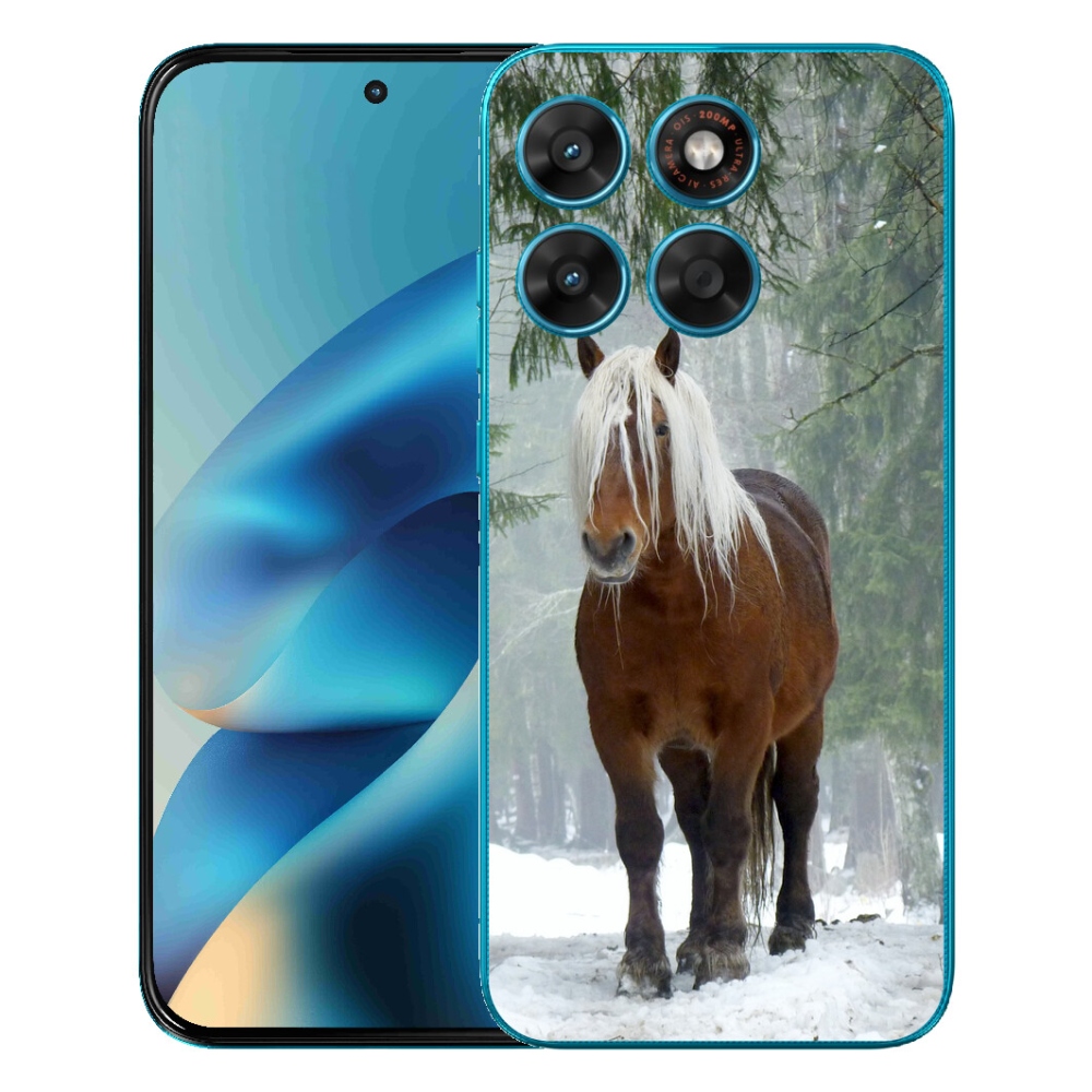 mmCase géltok a Motorola Moto G87/G77/G67 készülékekhez – ló az erdőben