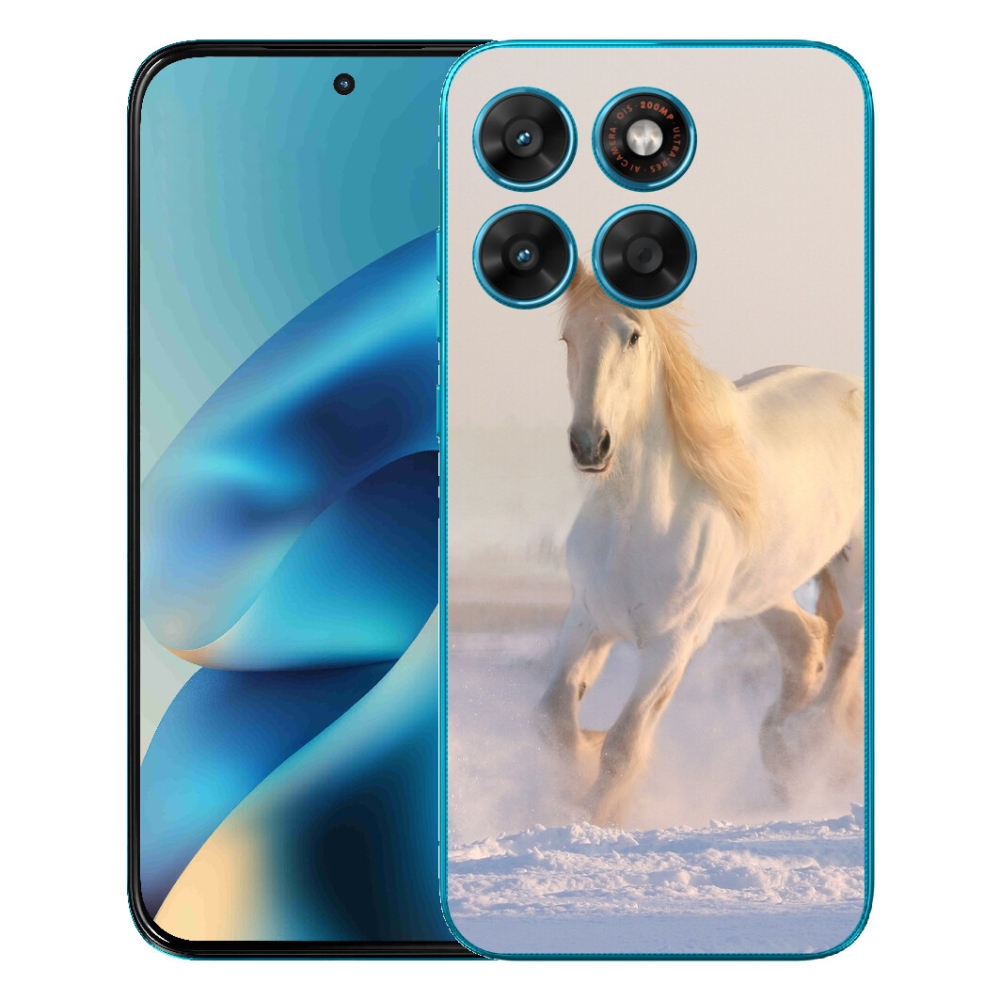 mmCase géltok a Motorola Moto G87/G77/G67 készülékekhez – ló a hóban