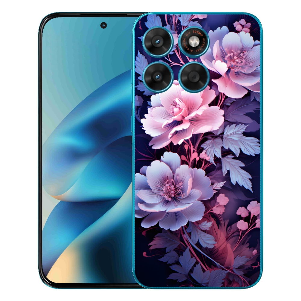 mmCase gél tok a Motorola Moto G87/G77/G67 készülékekhez – virágok 11
